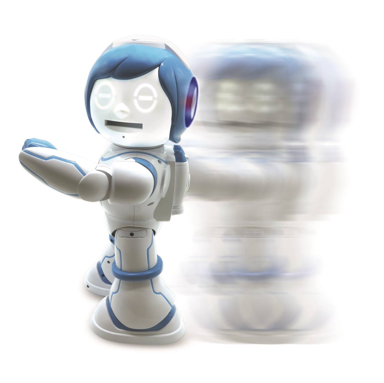 Powerman kid mon robot ludo-éducatif bilingue (français/anglais) avec télécommande, programmable, dance, musique blanc