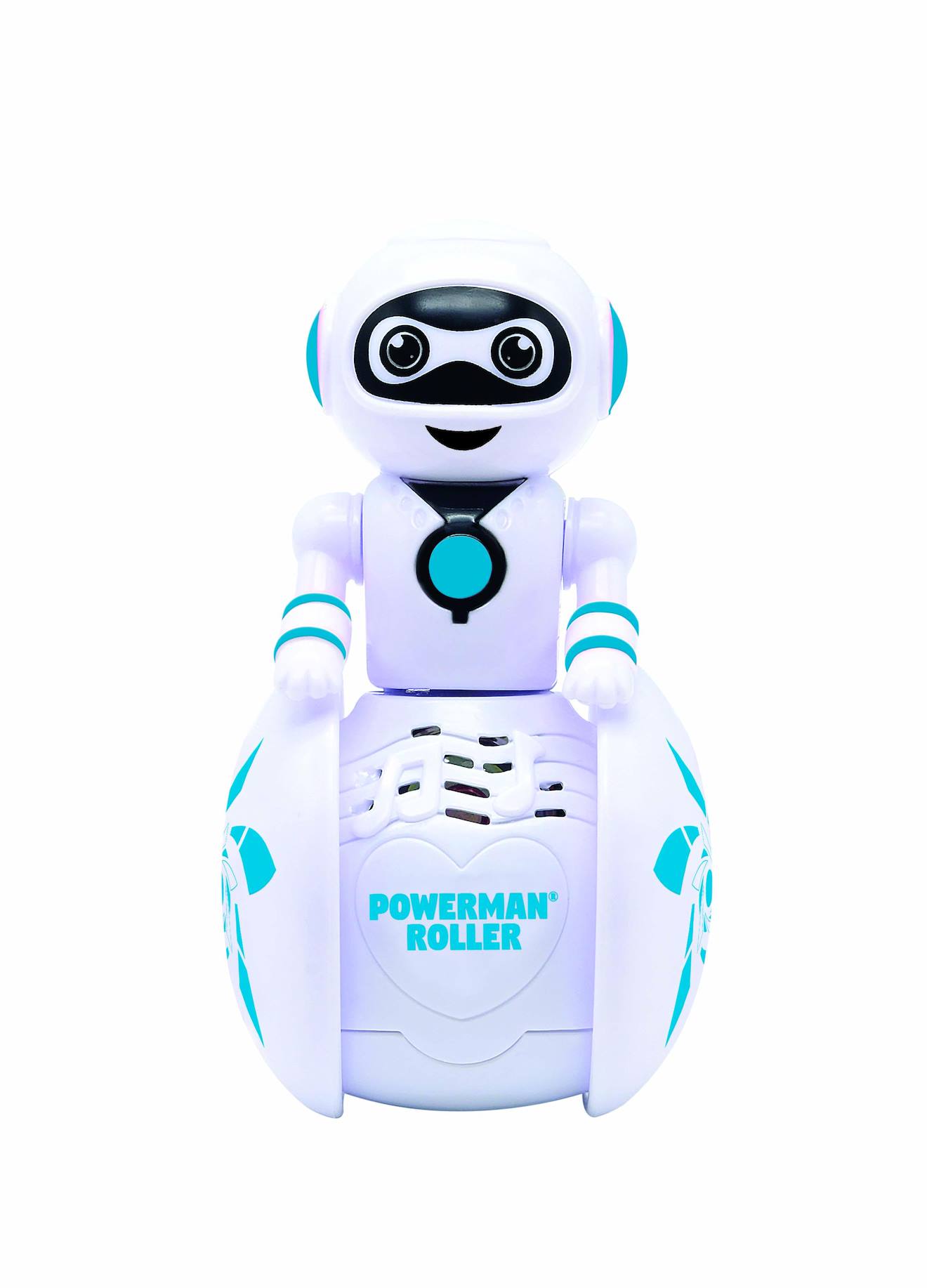 Powerman® roller - mini robot à une roue parfaitement équilibré blanc