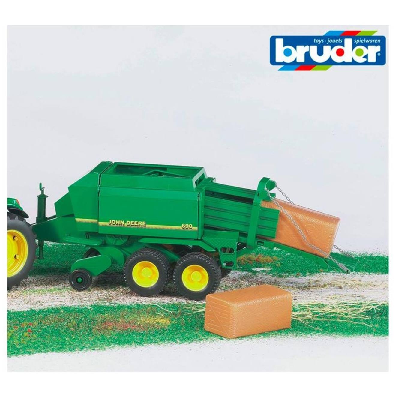 Presse à grosses balles john deere vert