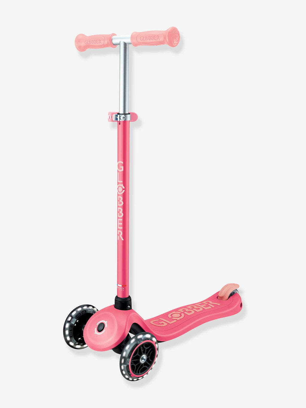 Primo foldable lights - trottinette pliable lumineuse à 3 roues - corail