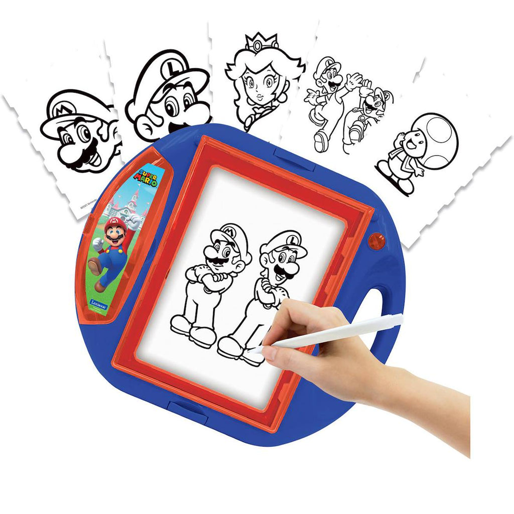 Projecteur à dessin Super Mario avec modèles et tampons bleu