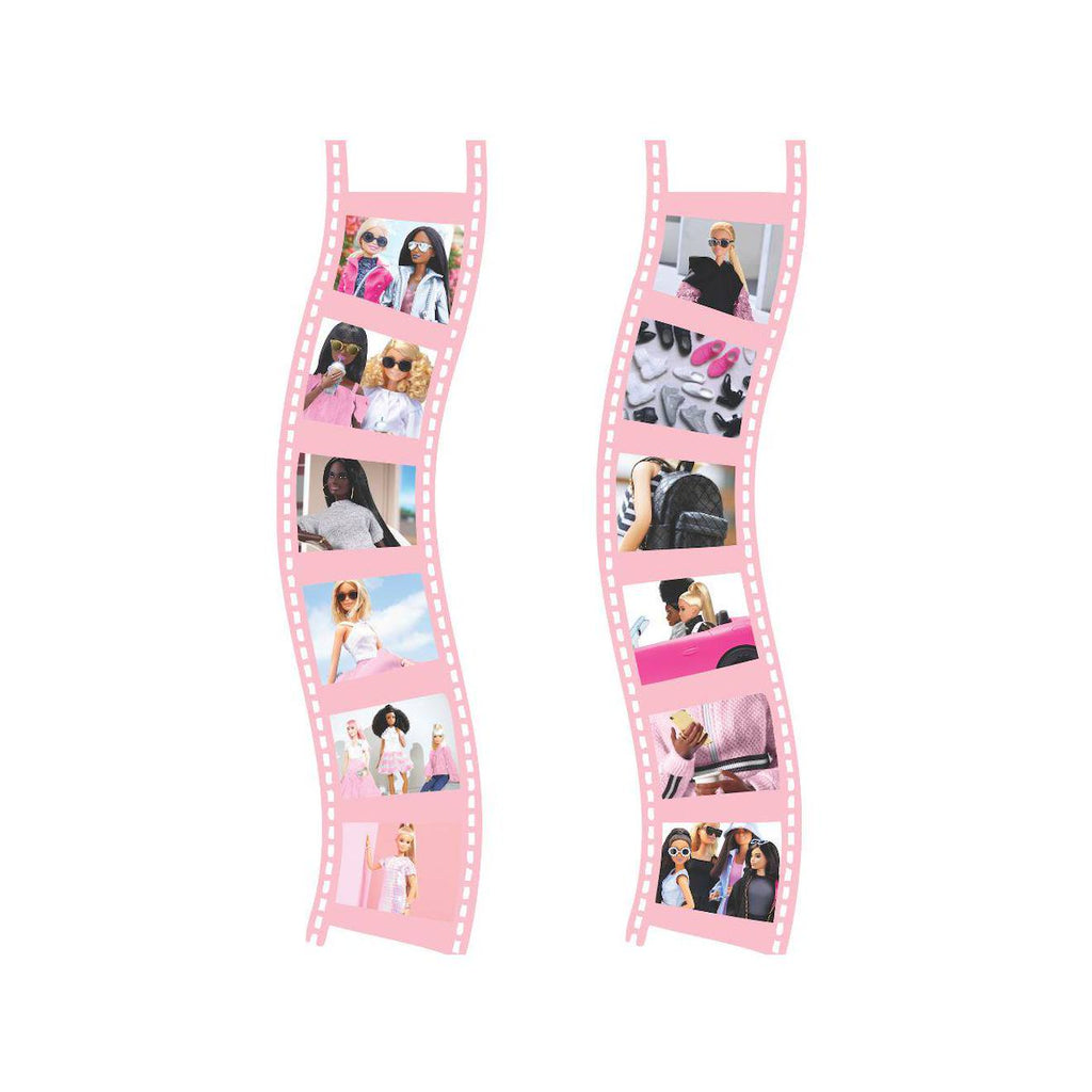 Projecteur à histoires et lampe torche Barbie rose