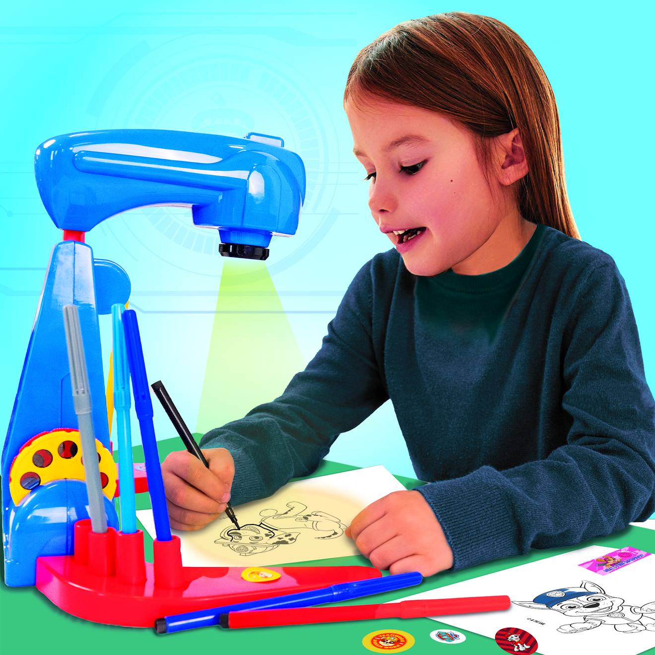 Projecteur de dessin Paw Patrol multicolore