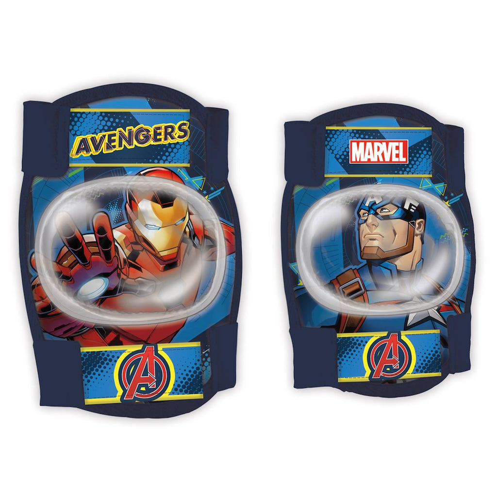 Protections genoux et coudes Avengers bleu