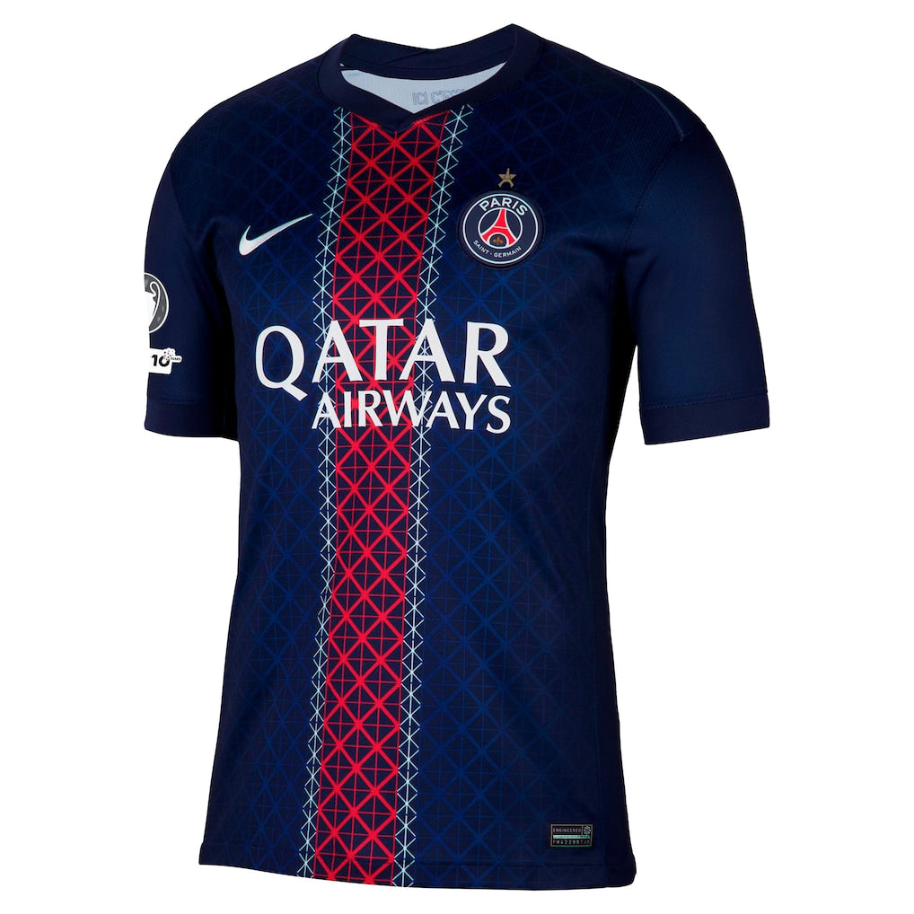 Maillot Domicile PSG 2025/2026 avec badge champions d'Europe - Nike