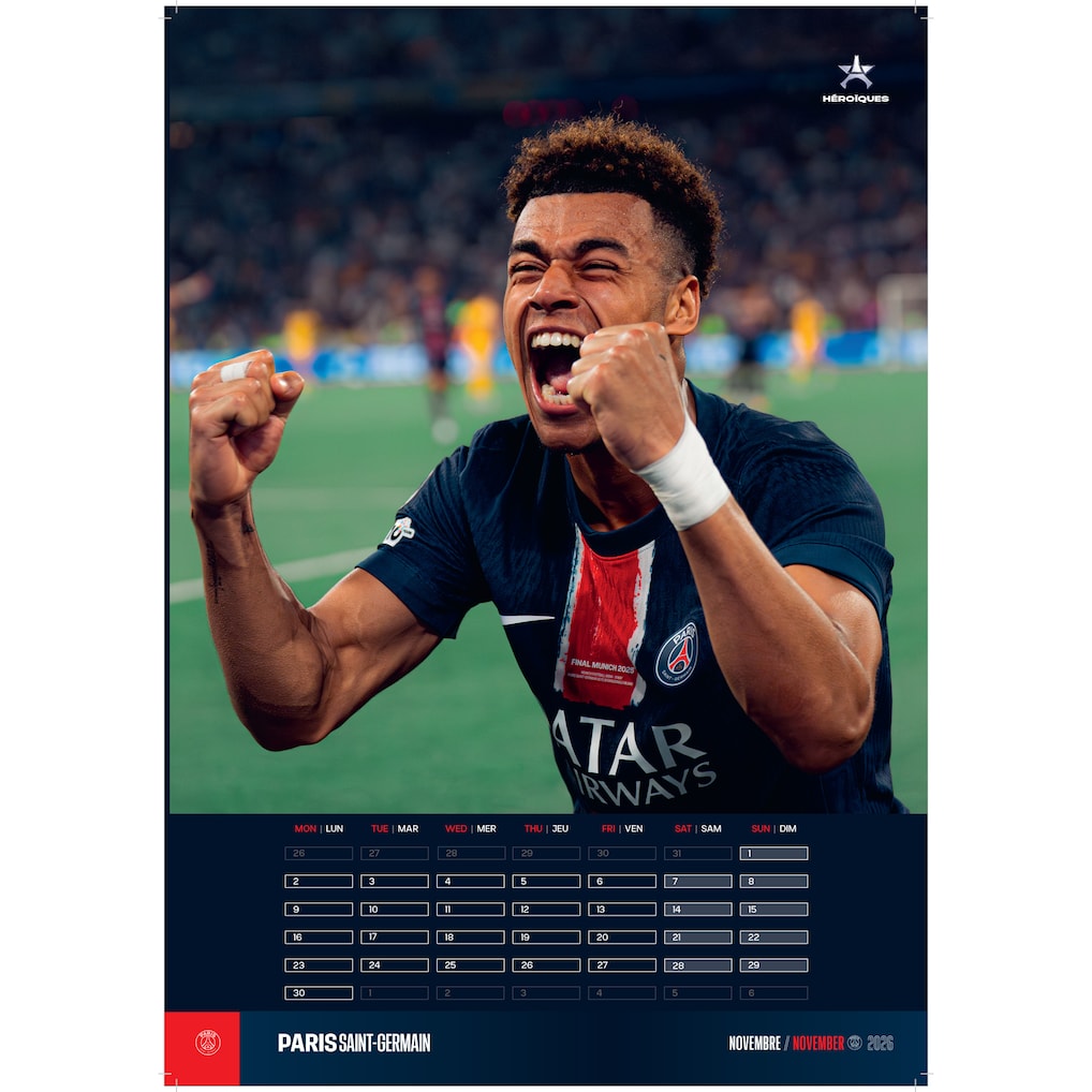 Calendrier PSG Officiel 2026