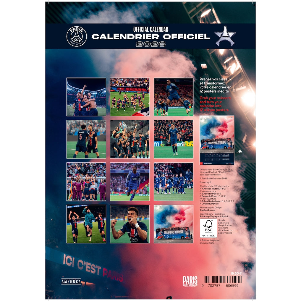 Calendrier PSG Officiel 2026