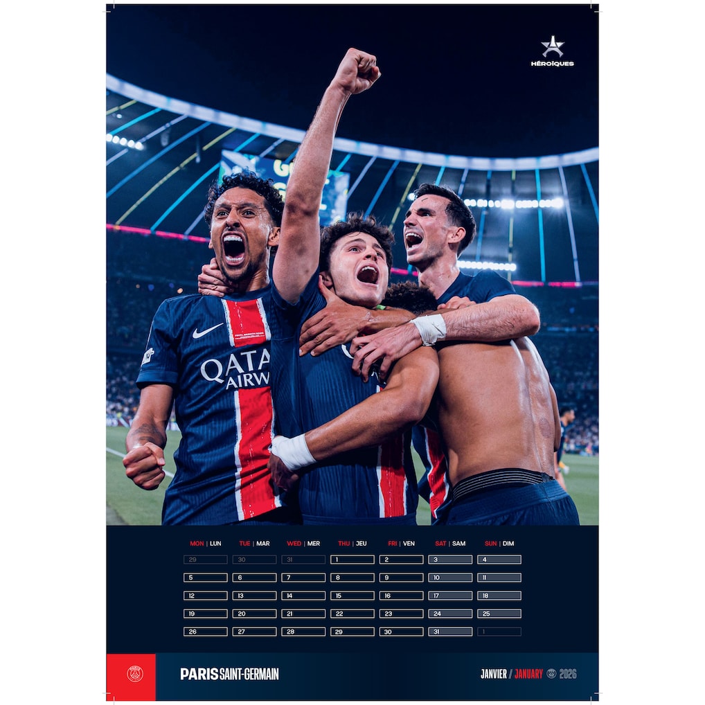 Calendrier PSG Officiel 2026