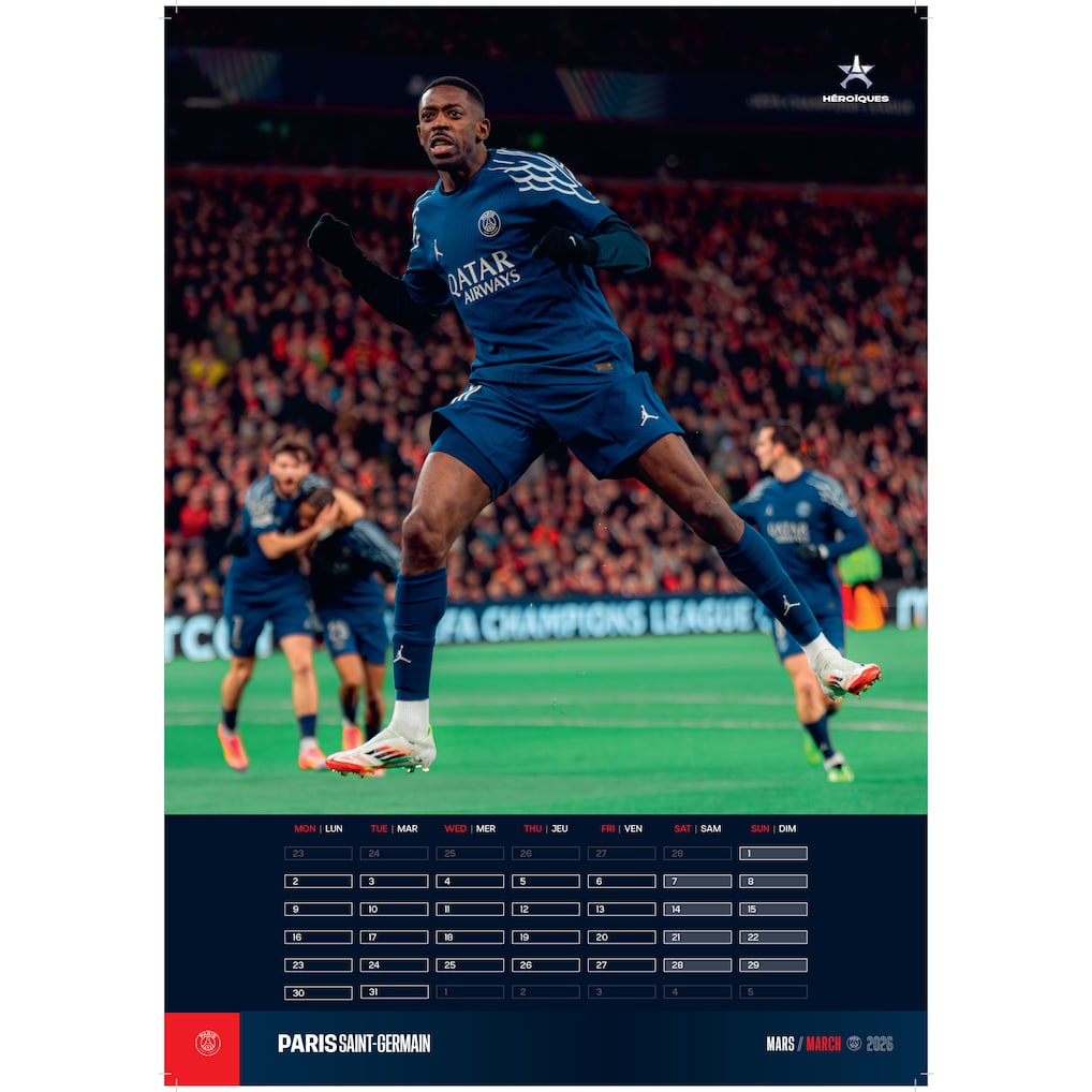 Calendrier PSG Officiel 2026