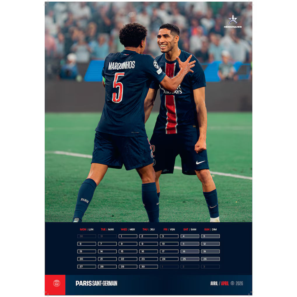 Calendrier PSG Officiel 2026