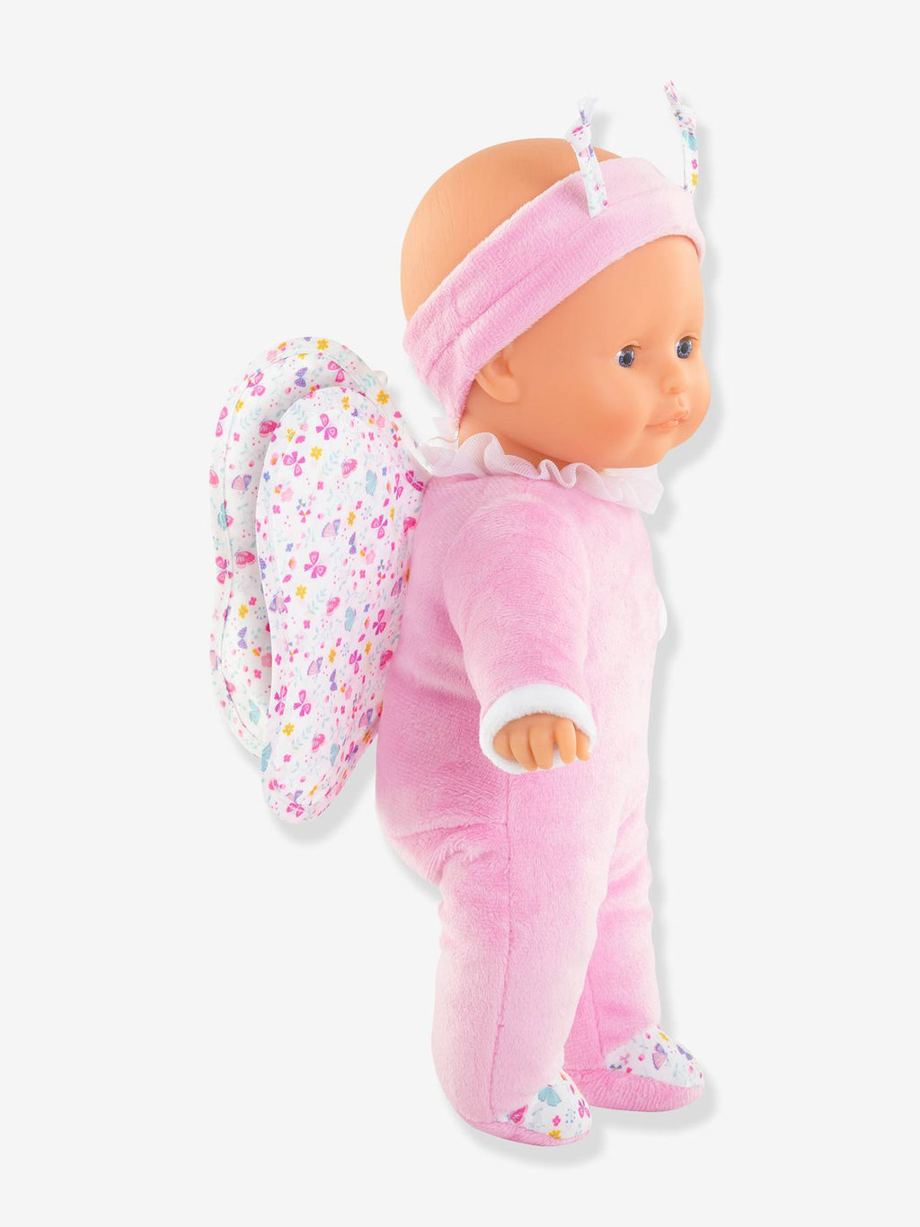 Pti coeur papillon poupée 30cm rose