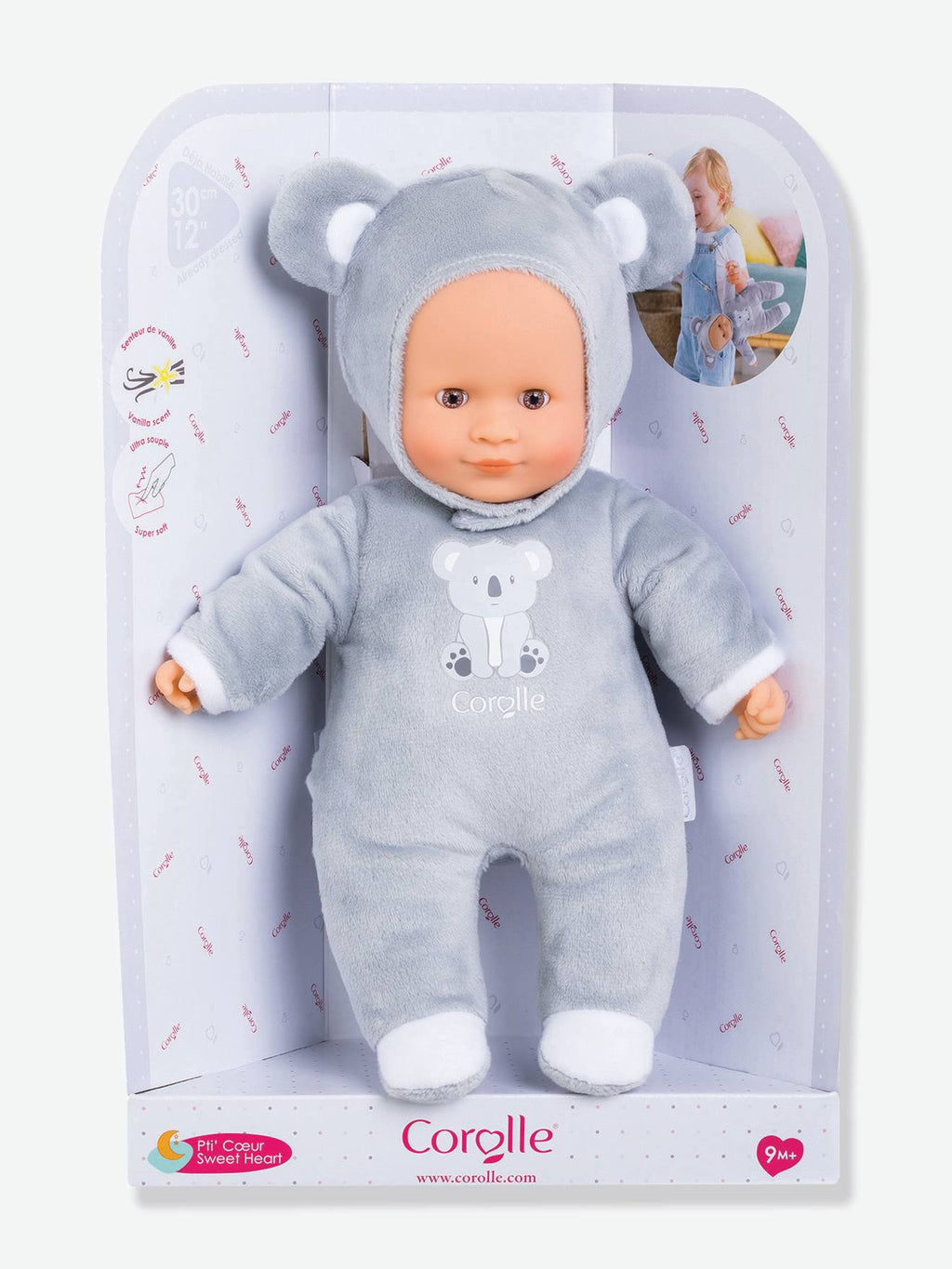 P'tit coeur koala - gris