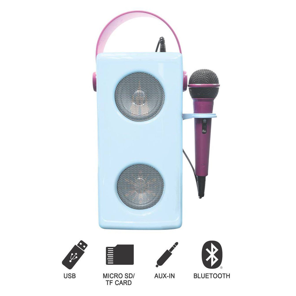 Puissante enceinte Bluetooth lumineuse La Reine des Neiges avec micro multicolore