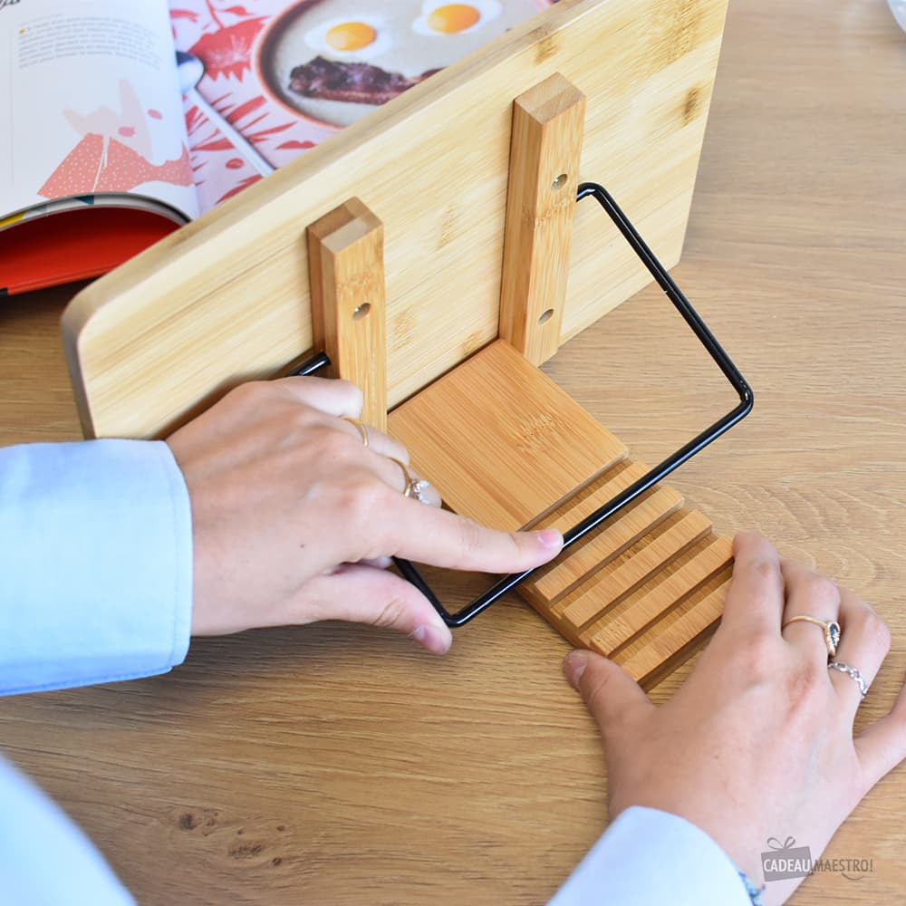Pupitre de Livre Pliant en Bambou - Accessoires pour Livre