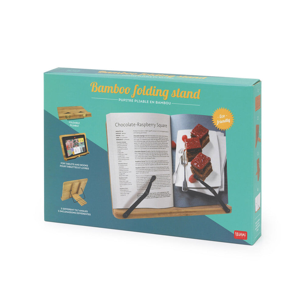Pupitre de Livre Pliant en Bambou - Accessoires pour Livre