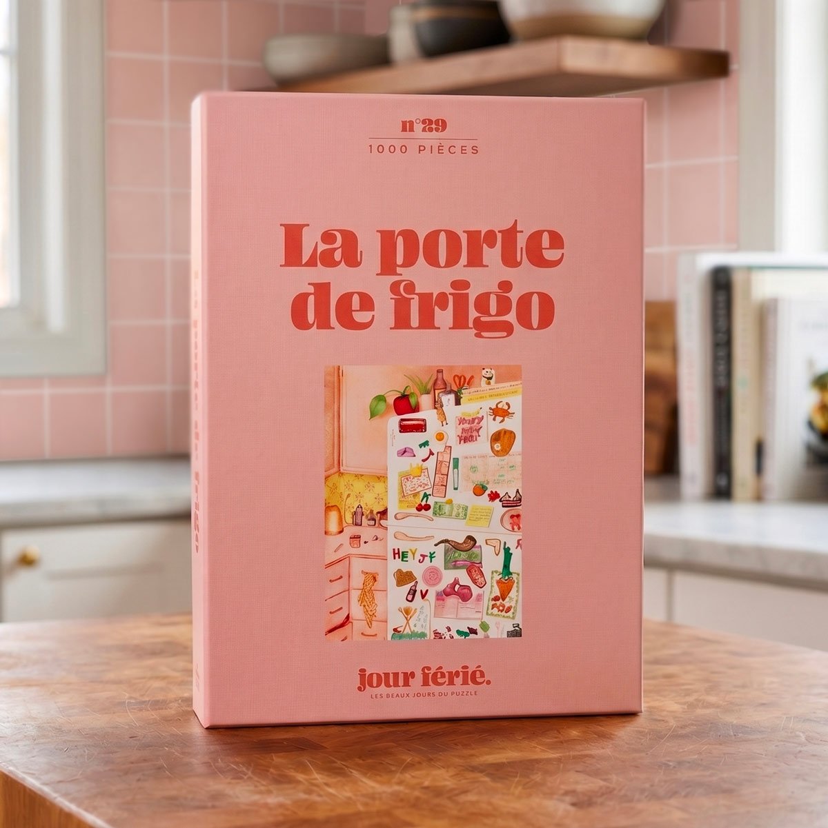 Puzzles 1000 pièces La porte de frigo & La classe verte