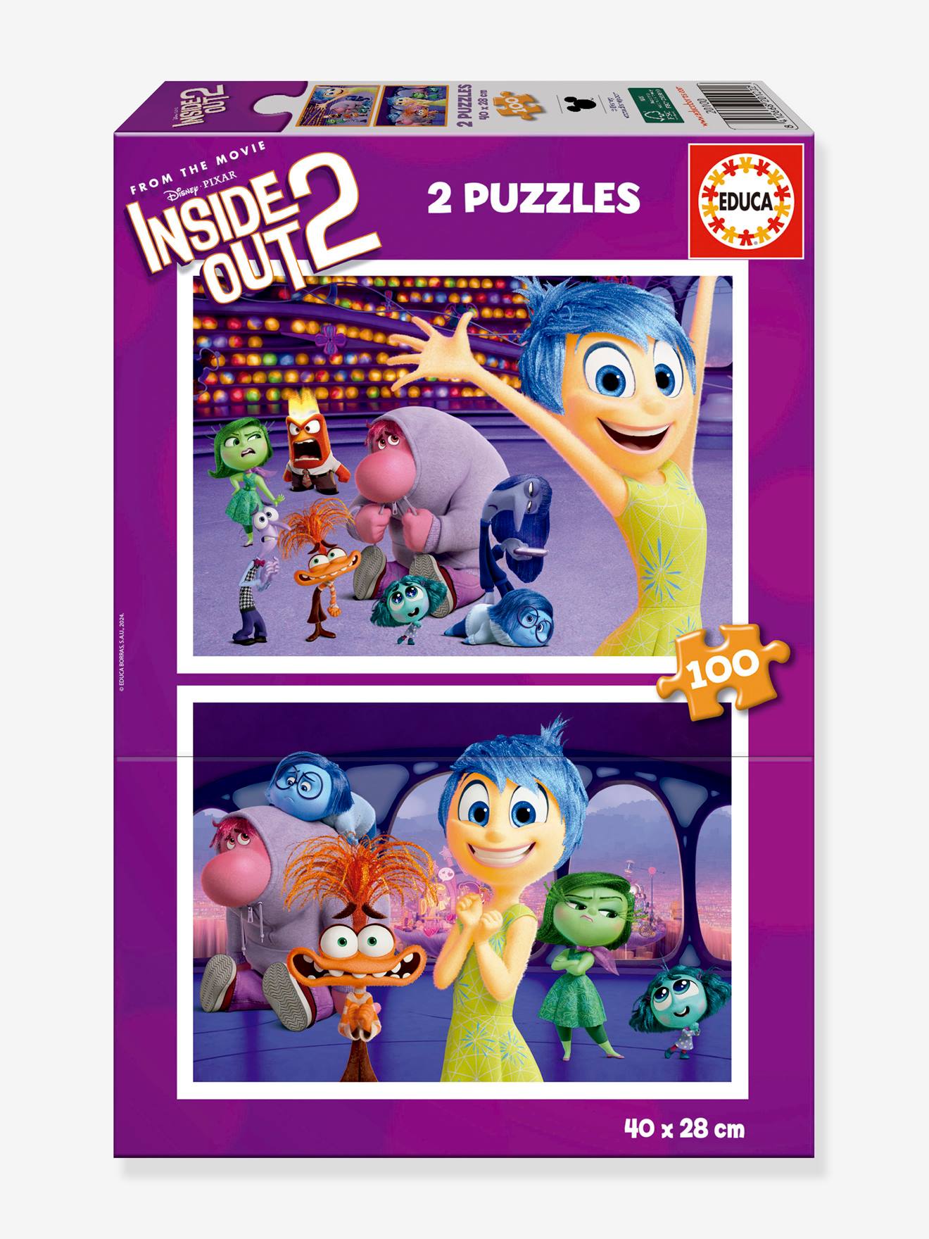 Puzzle 2x100p vice et versa (inside out) violet