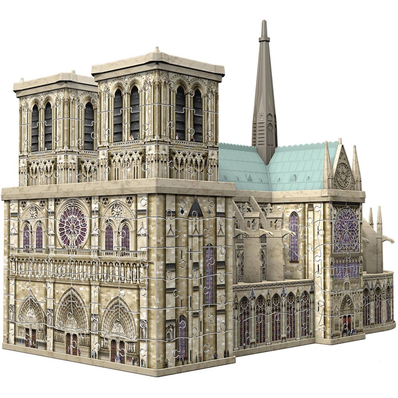 Puzzle 324 pièces 3D notre dame de paris multicolore