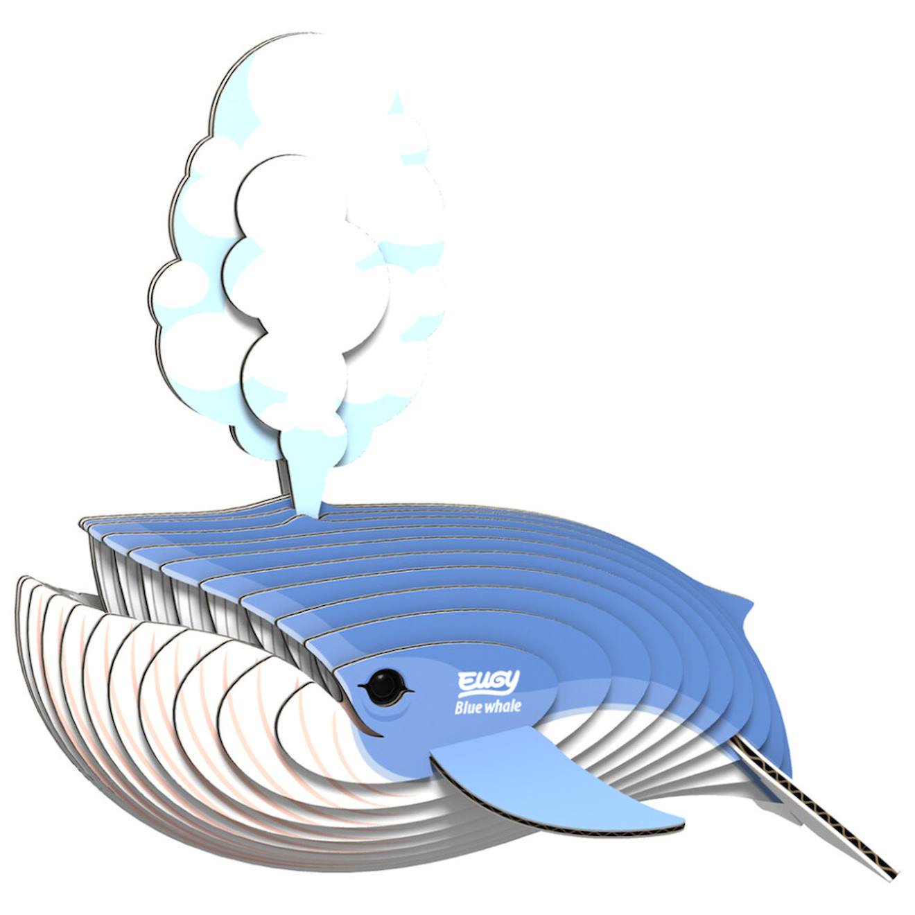 Puzzle 3D - baleine bleue blue