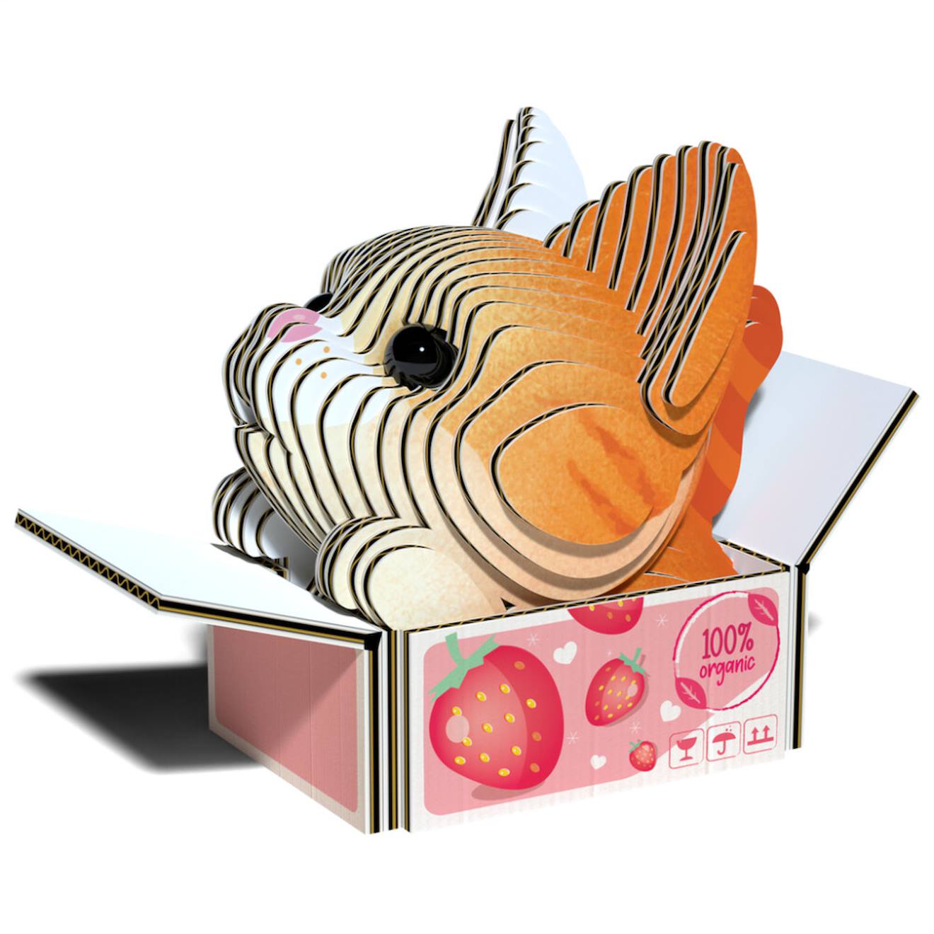 Puzzle 3D - chats - pumpkin brown