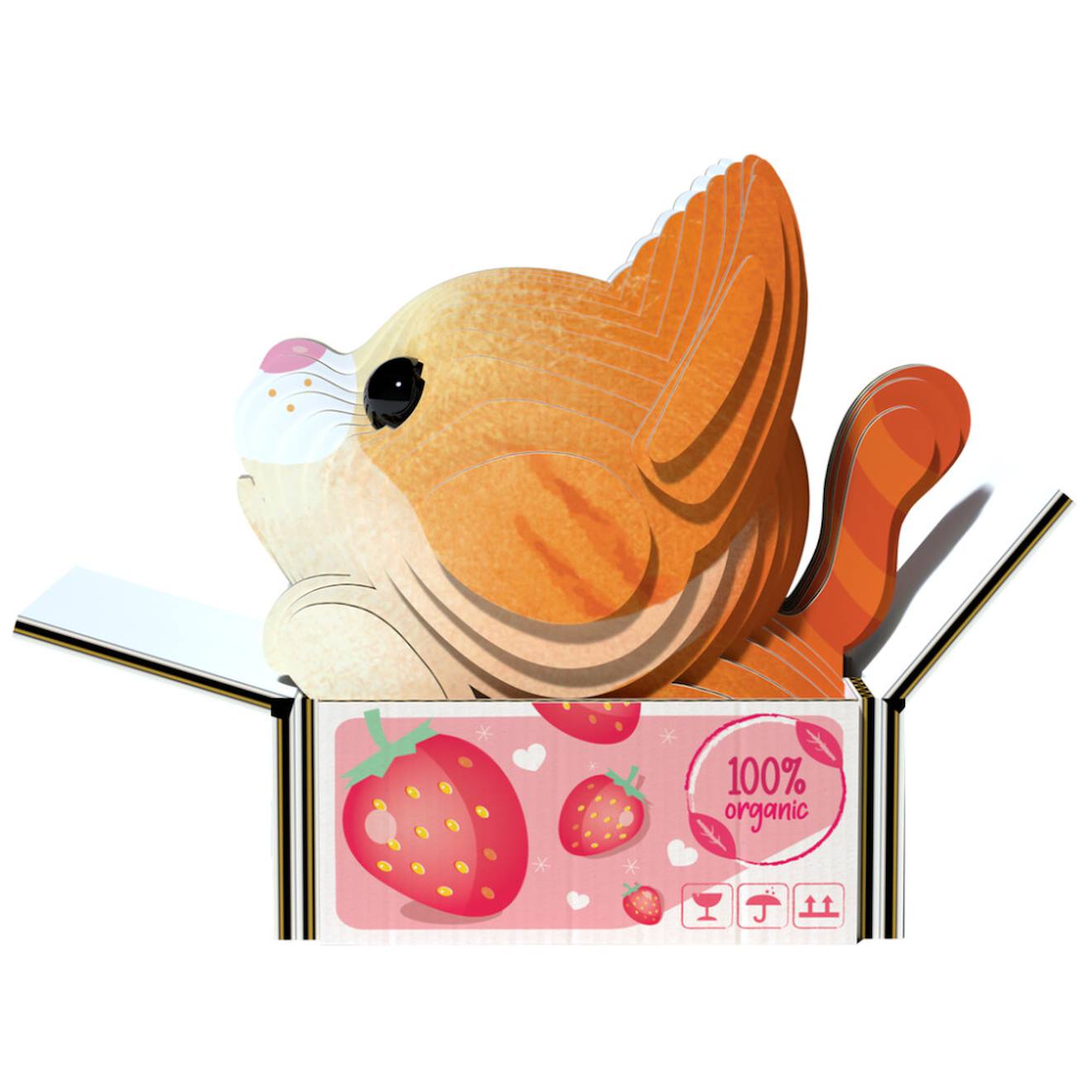 Puzzle 3D - chats - pumpkin brown