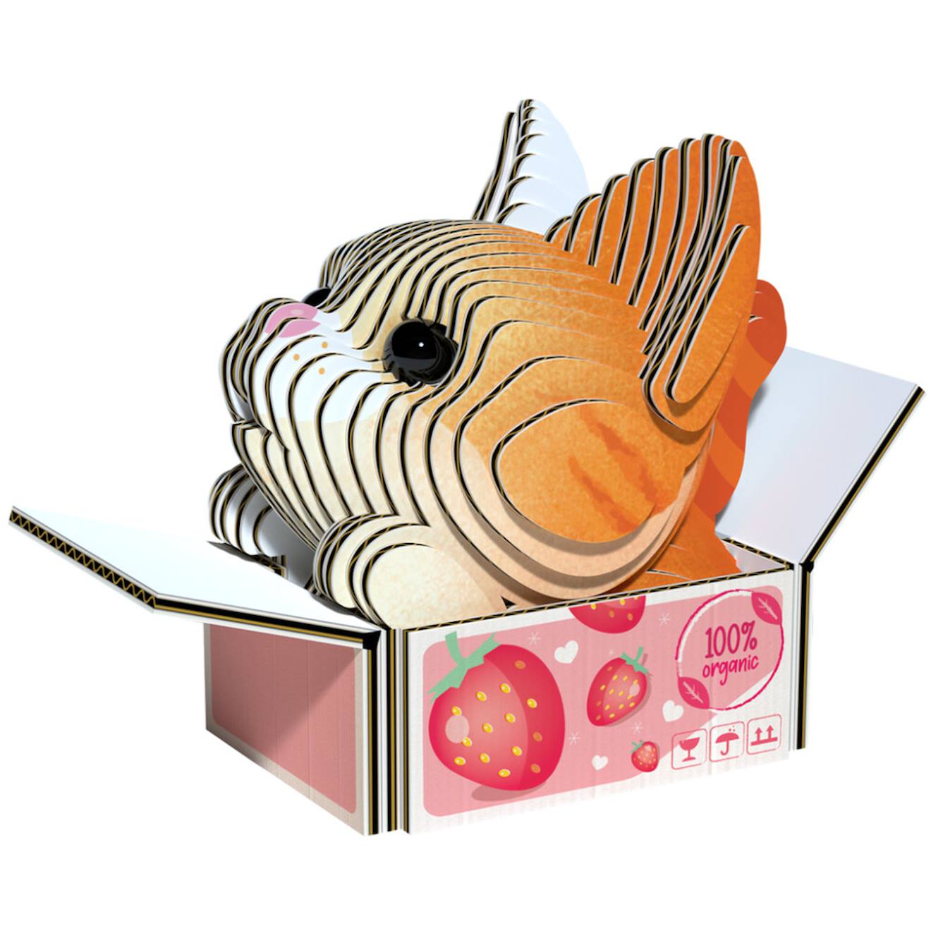 Puzzle 3D - chats - pumpkin brown
