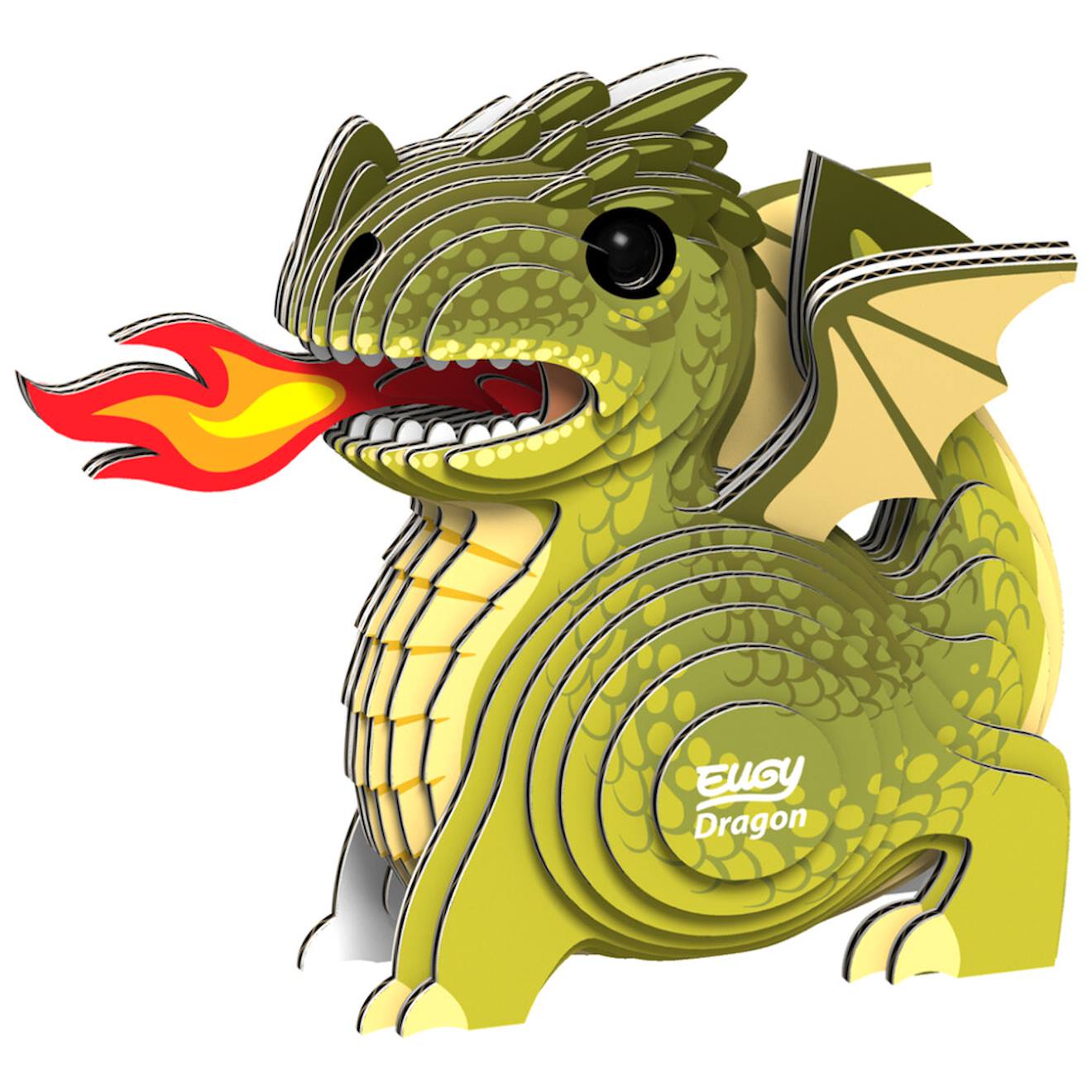 Puzzle 3D - dragon green