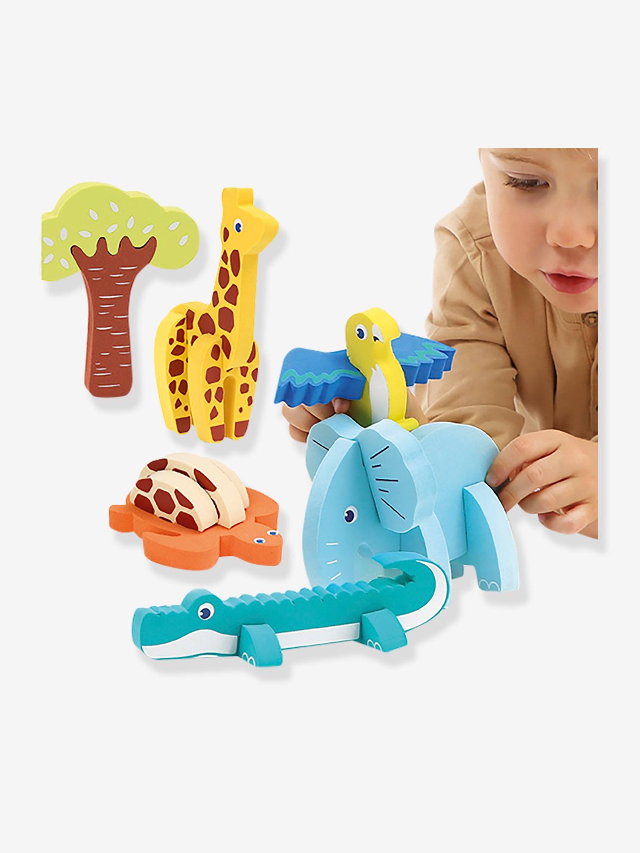 Puzzle 3D en mousse - multicolore