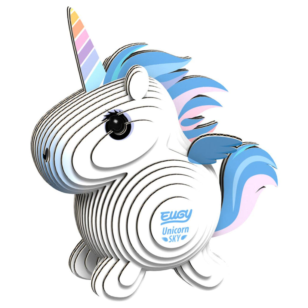 Puzzle 3D - licorne ciel white