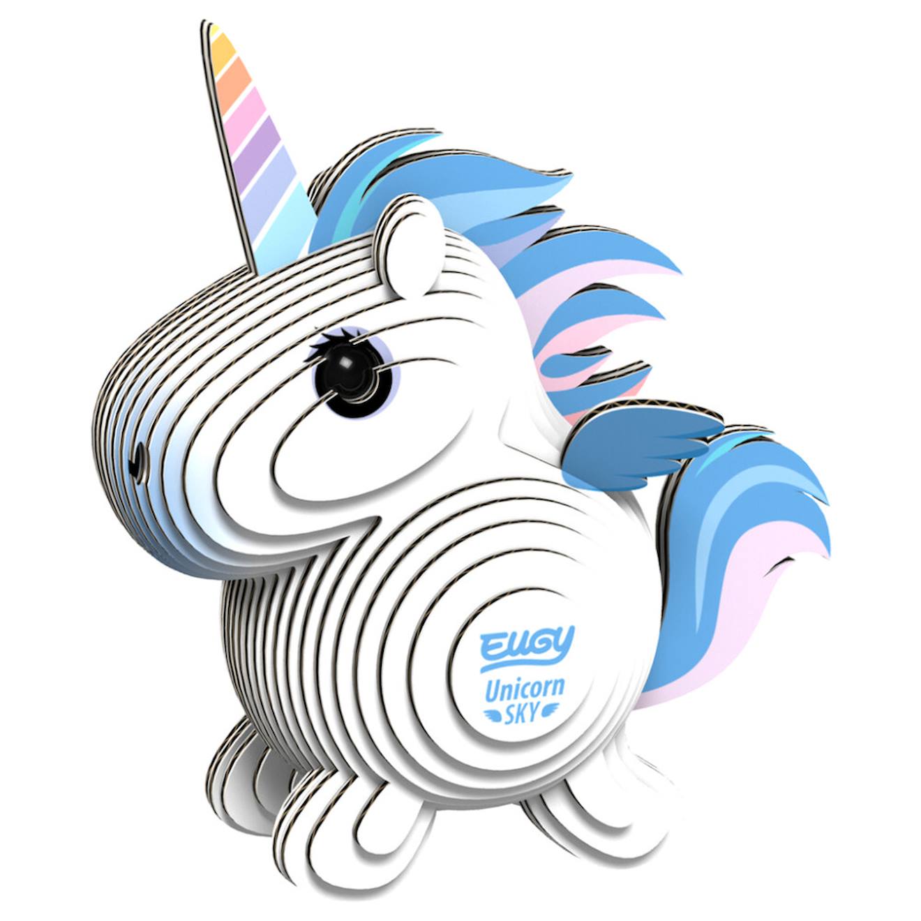 Puzzle 3D - licorne ciel white