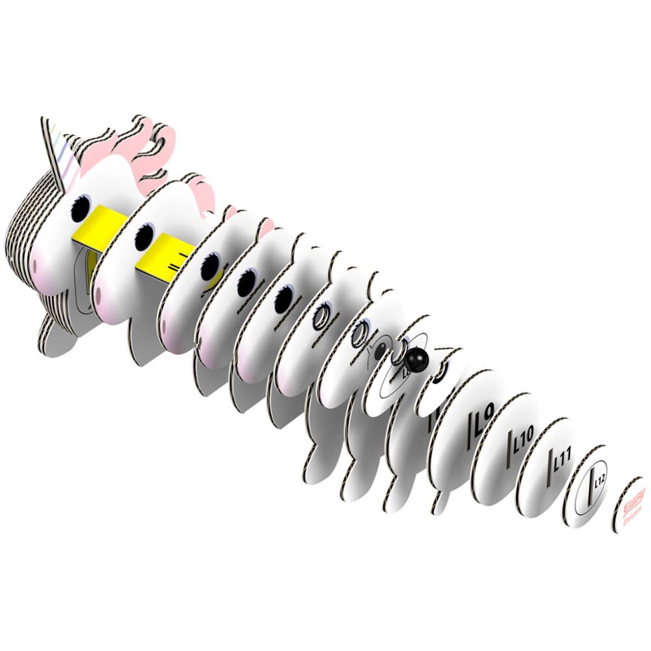Puzzle 3D - licorne white