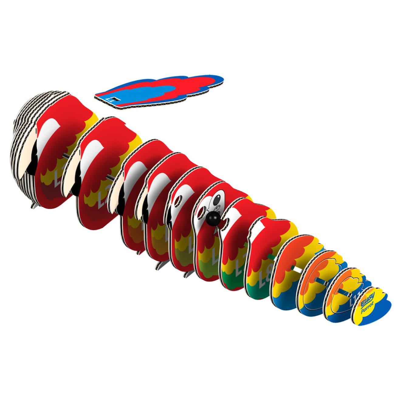 Puzzle 3D - perroquet multicolor