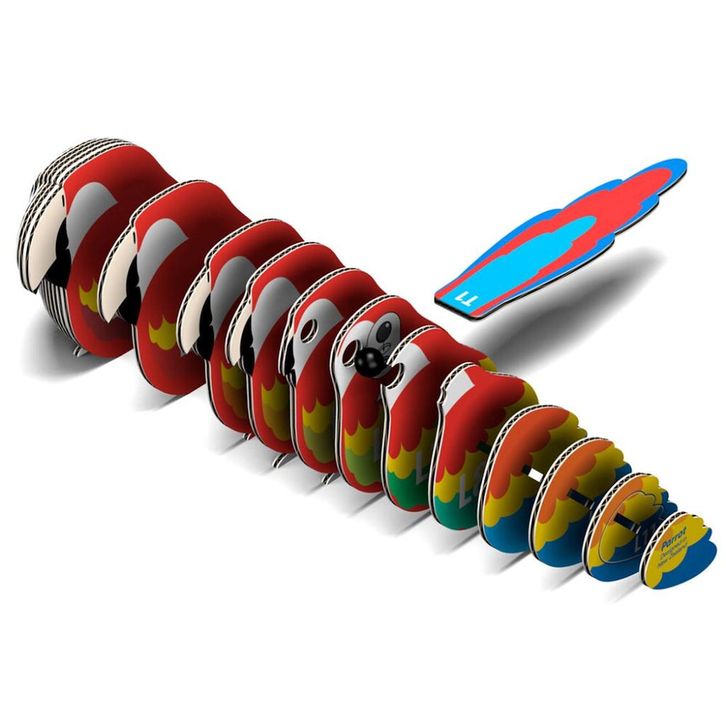 Puzzle 3D - perroquet multicolor