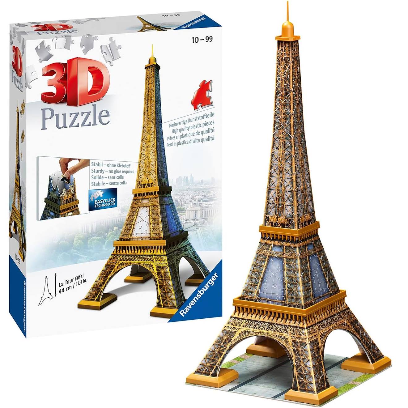 Puzzle 3D tour eiffel 216 pièces blanc