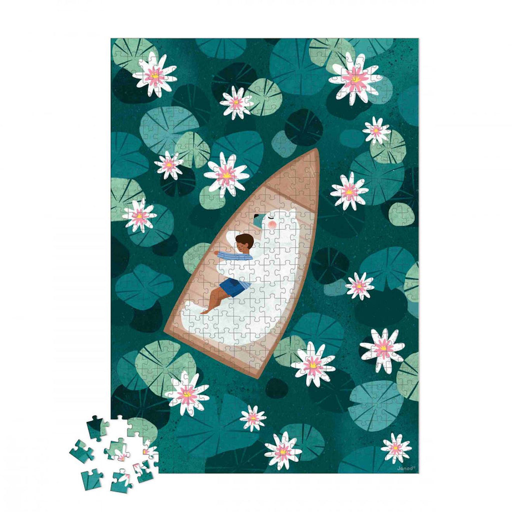 Puzzle 500 pièces les nénuphars vert