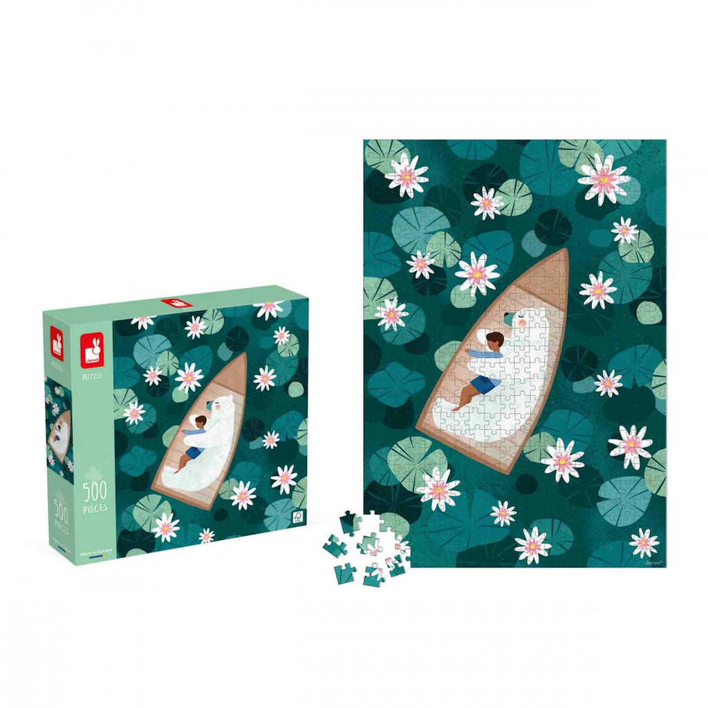 Puzzle 500 pièces les nénuphars vert