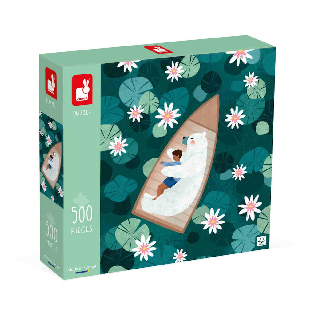Puzzle 500 pièces les nénuphars vert