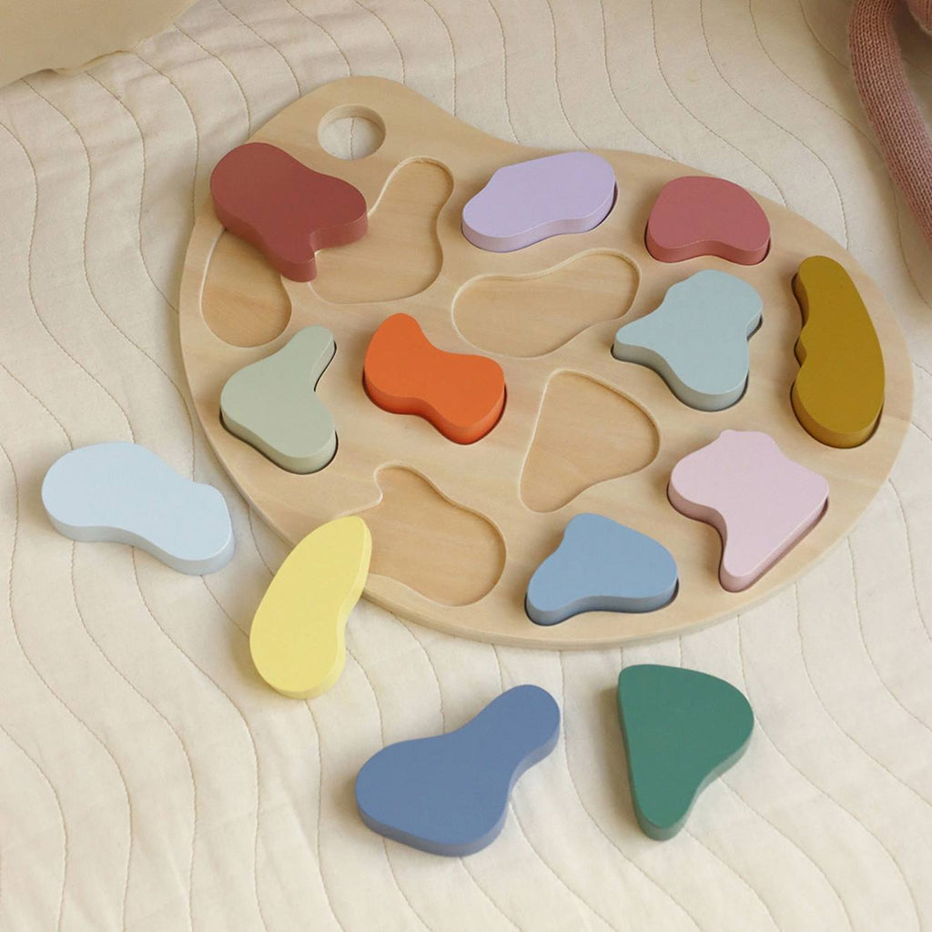 Puzzle à encastrer palette multicolore