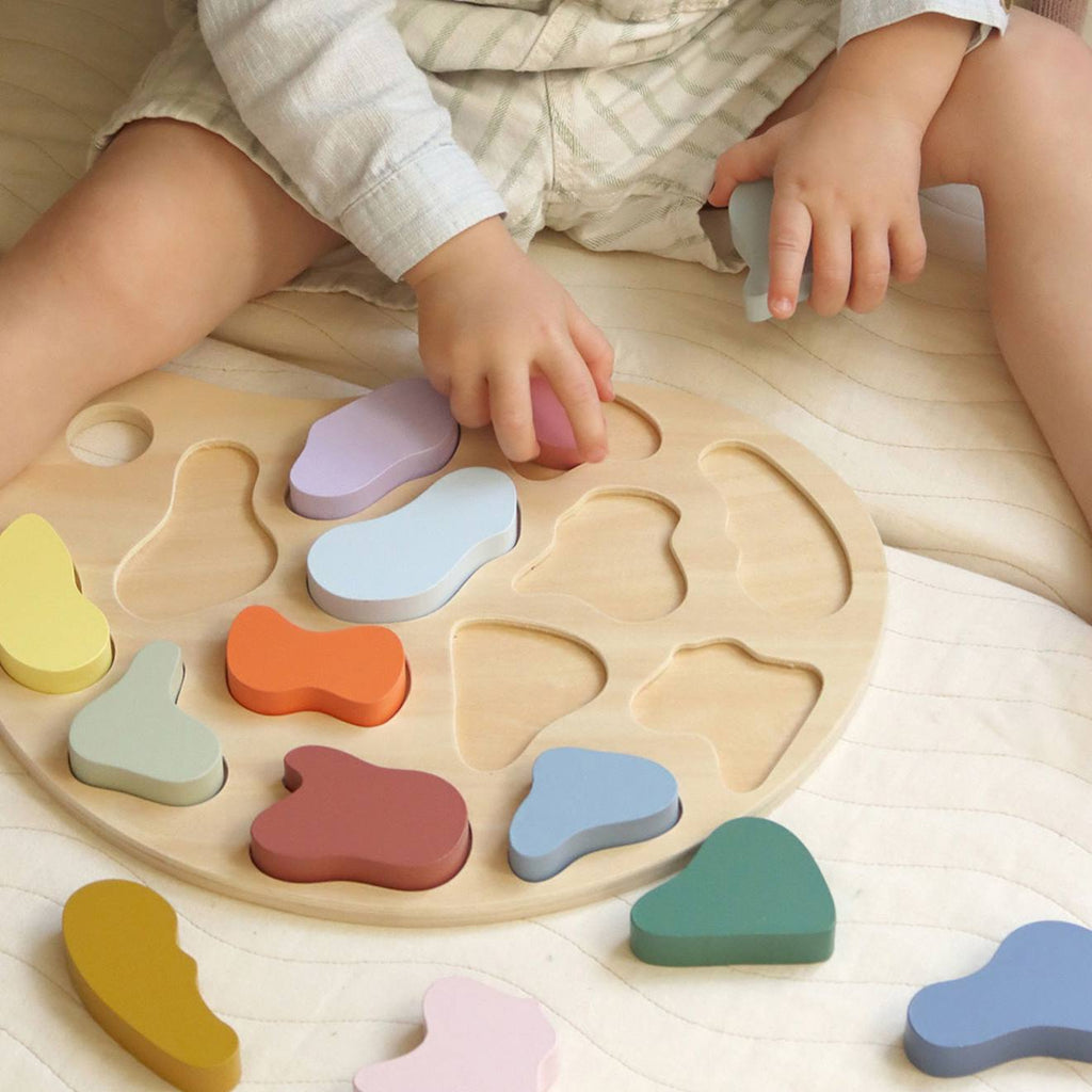 Puzzle à encastrer palette multicolore