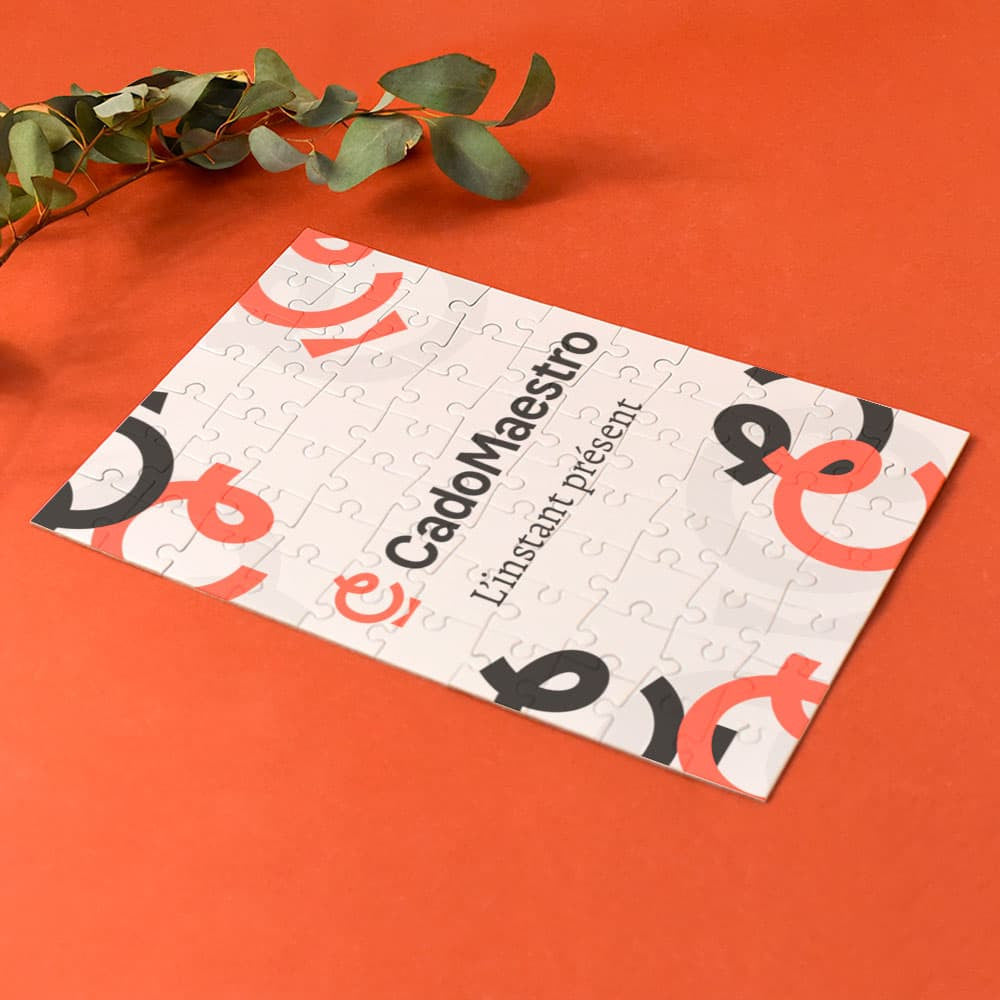 Puzzle A4 Logo à Personnaliser - Entreprise avec Slogan en Option - Puzzle Personnalisé