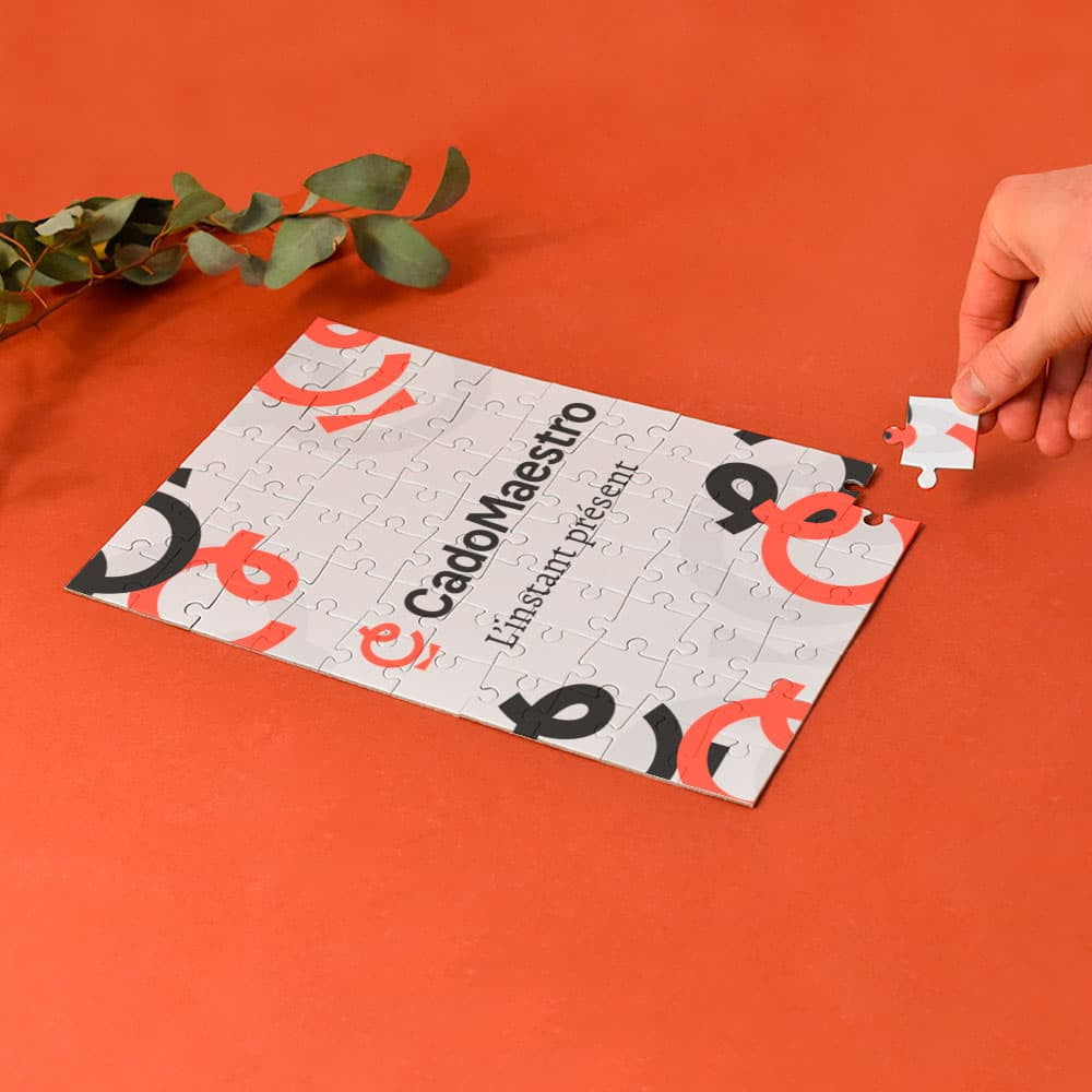Puzzle A4 Logo à Personnaliser - Entreprise avec Slogan en Option - Puzzle Personnalisé