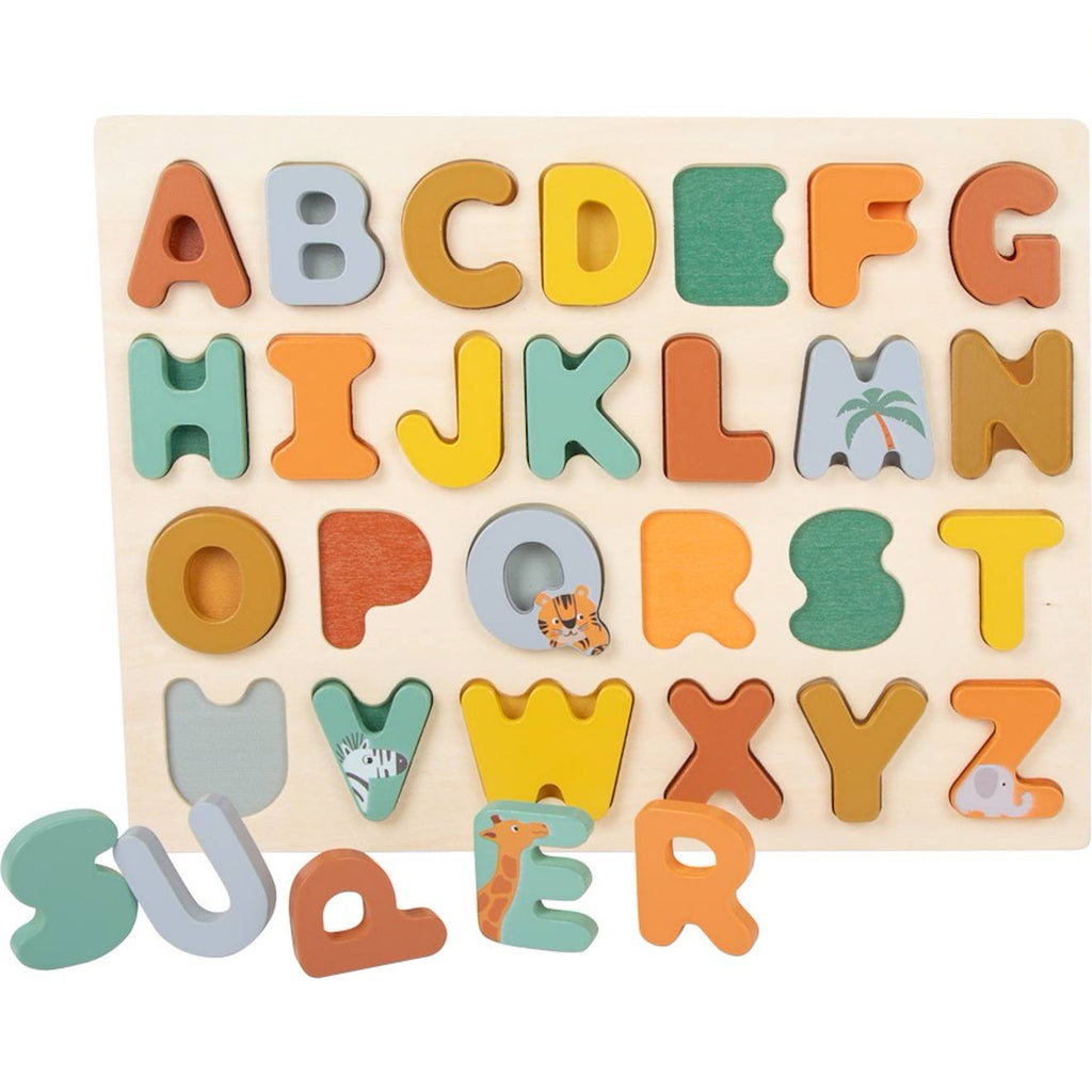 Puzzle abc safari beige