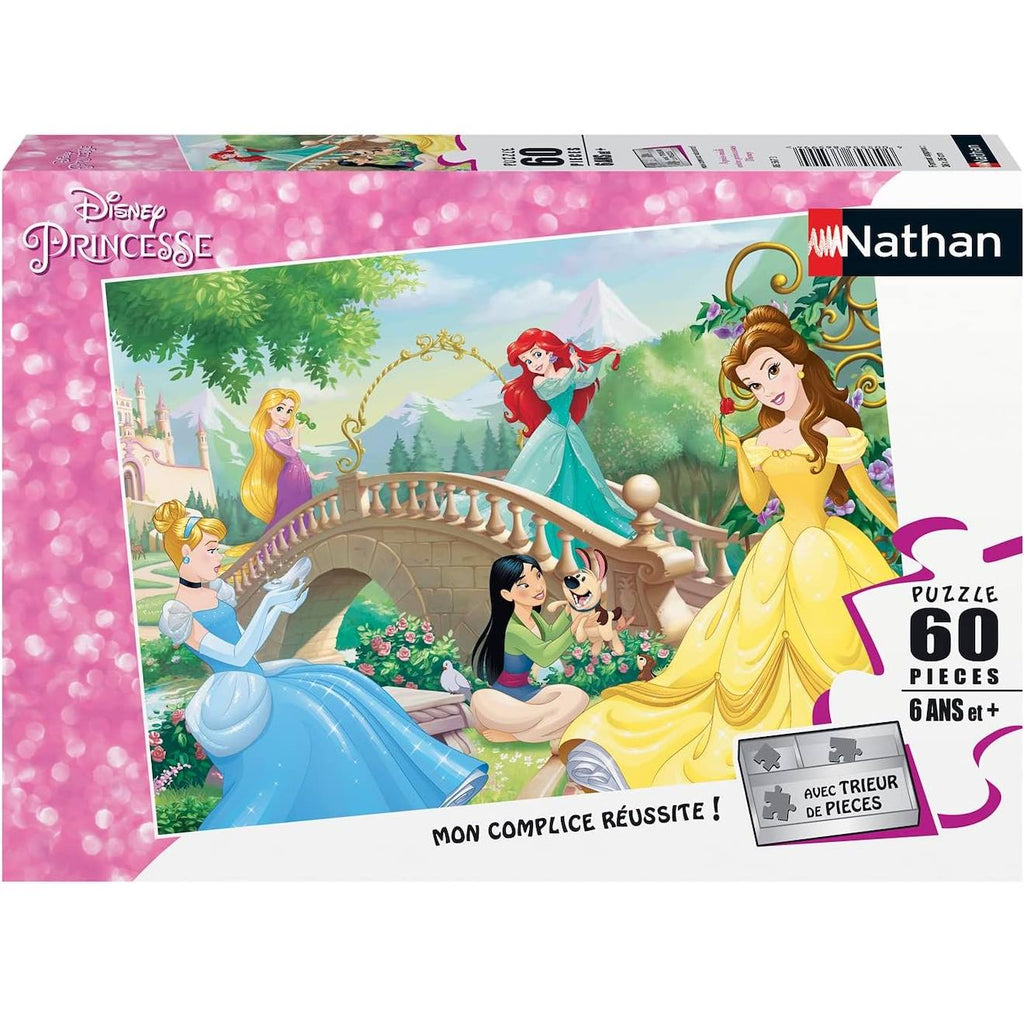Puzzle après-midi entre Princesses Disney 60 pièces rose