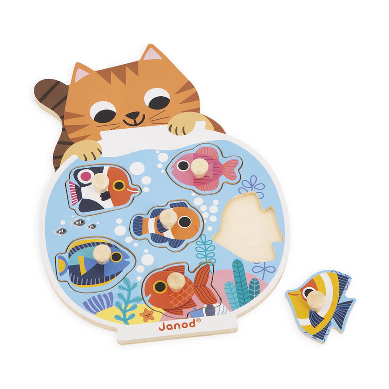 Puzzle aquarium 6 pièces multicolore