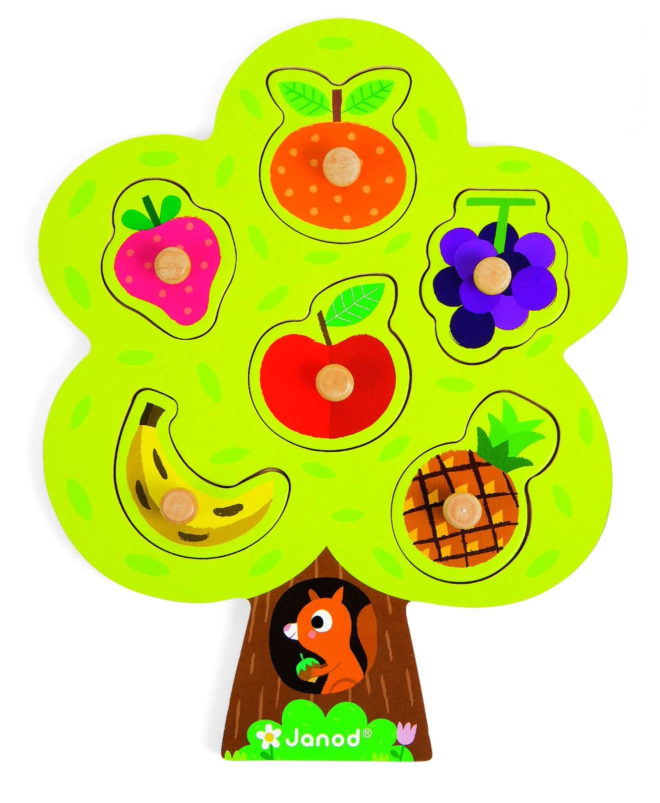 Puzzle arbre gourmand vert