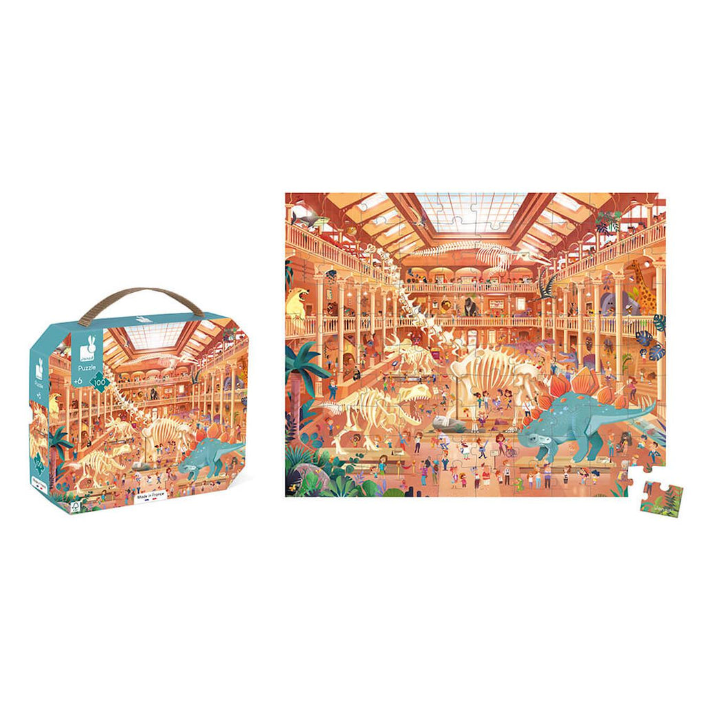 Puzzle au musée d'histoire naturelle 100 pièces multicolore
