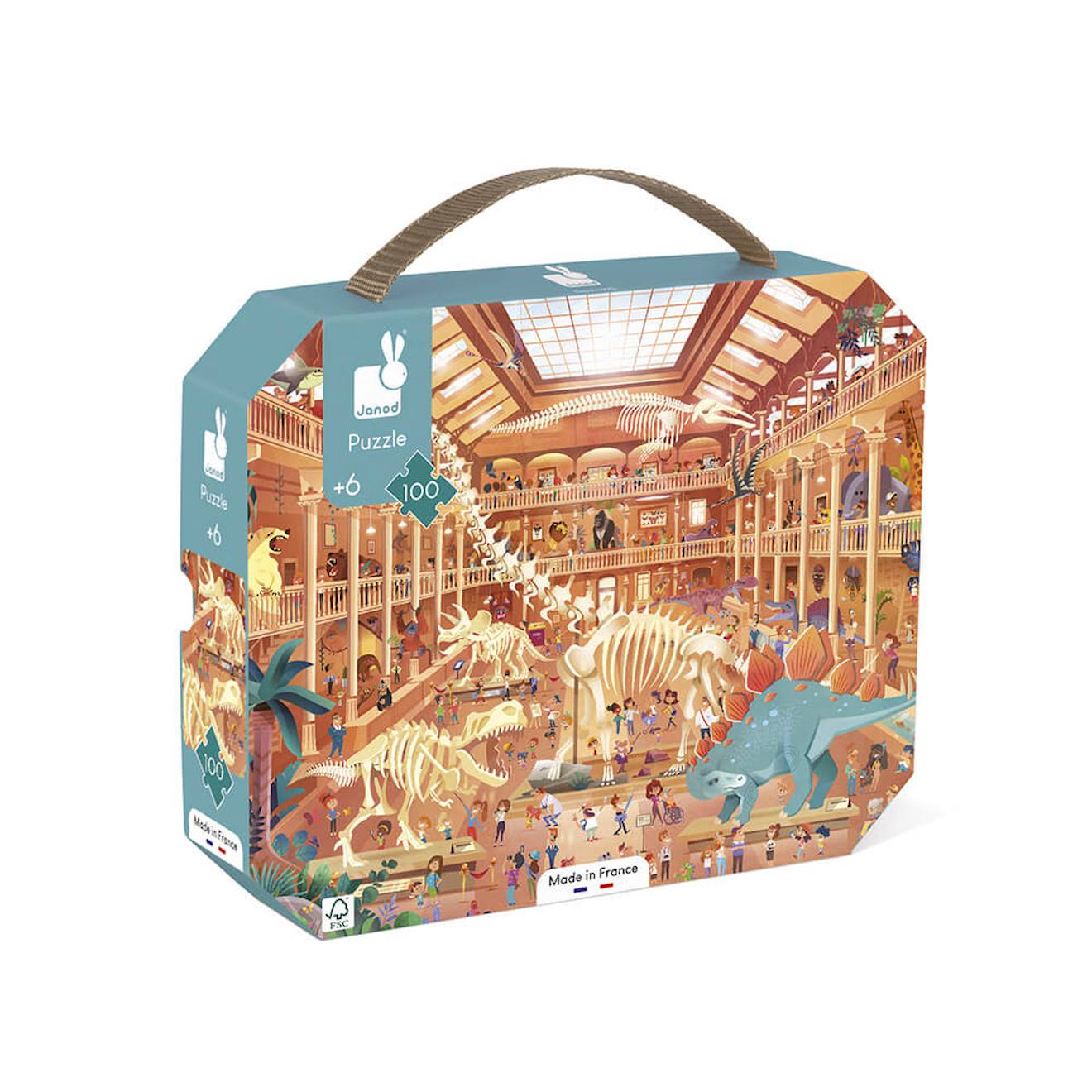 Puzzle au musée d'histoire naturelle 100 pièces multicolore