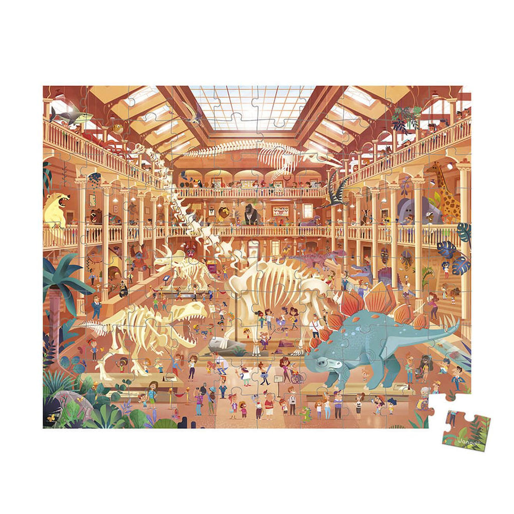 Puzzle au musée d'histoire naturelle 100 pièces multicolore