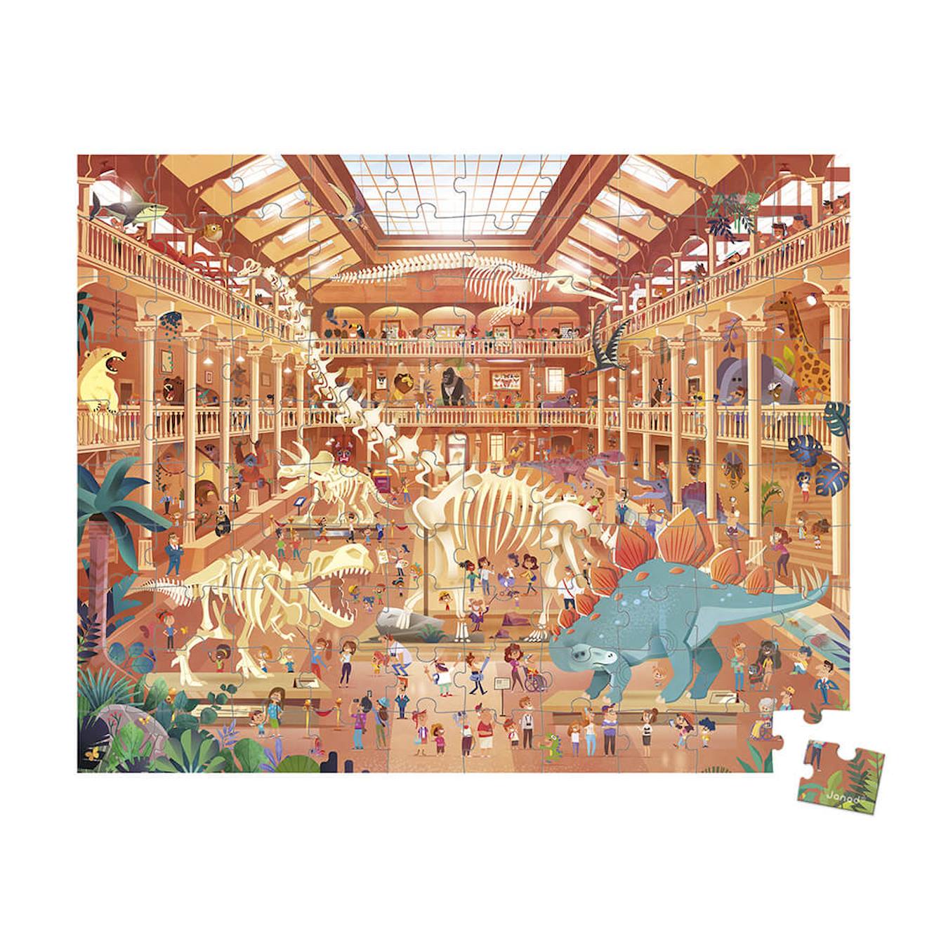 Puzzle au musée d'histoire naturelle 100 pièces multicolore