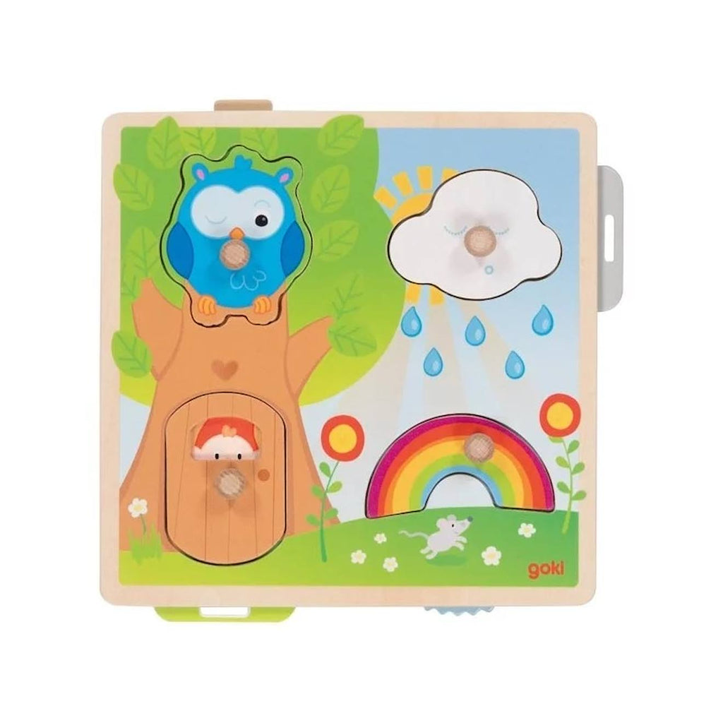 Puzzle avec images cachées - hibou beige